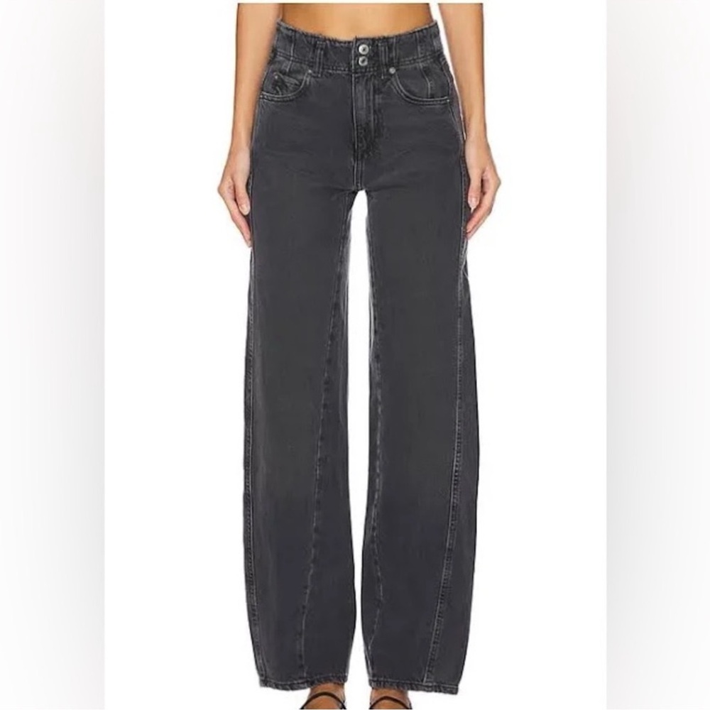 NWOT Womens We The‎ Free Aster Straight Leg Jeans in Asteroid Size 31 Barrel